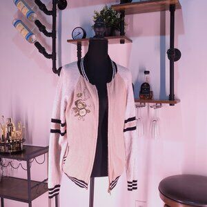 Mossimo Supply Co. Knit Bomber Jacket size Medium